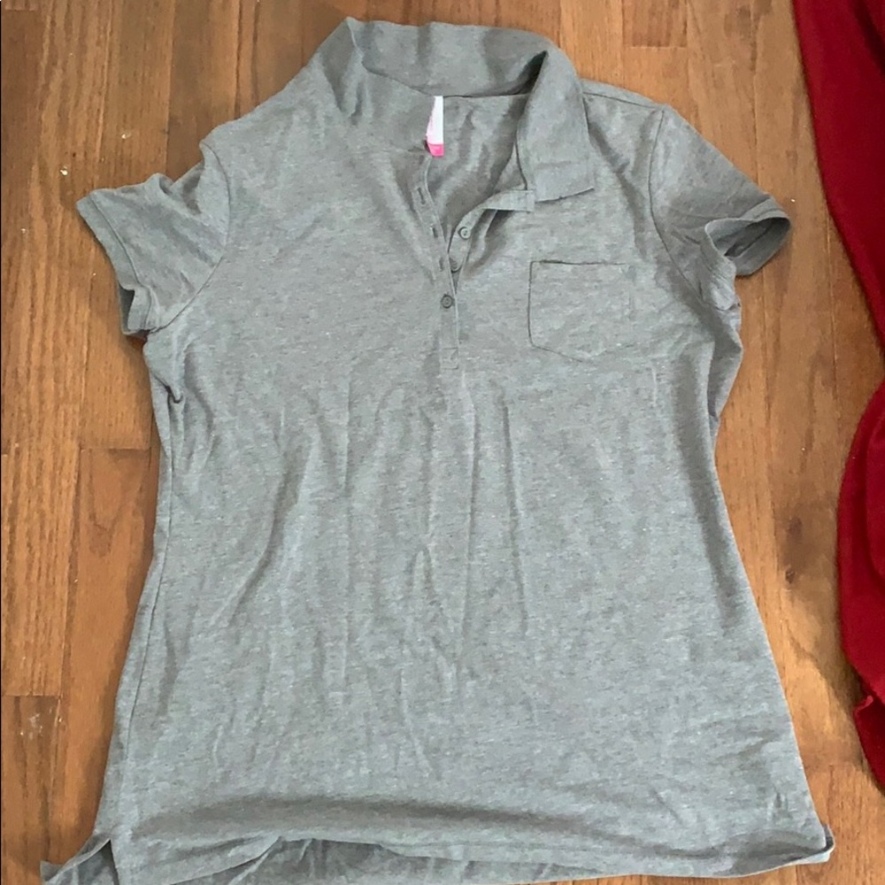 Gray polo tshirt